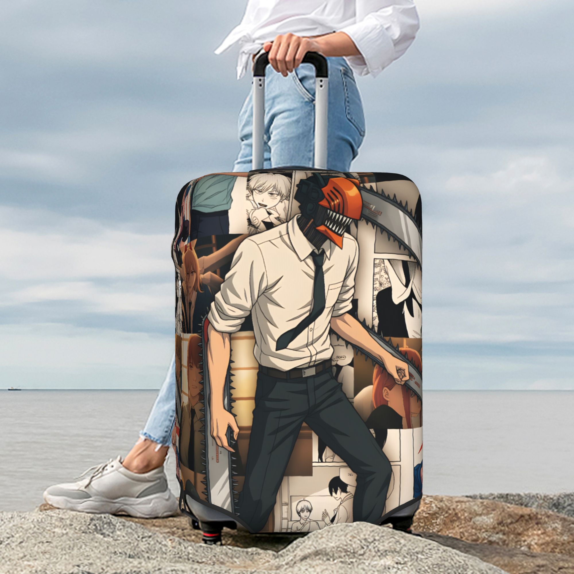 Men'S Accessories Travel Bag - Чехол для багажа Denji Chainsaw Man