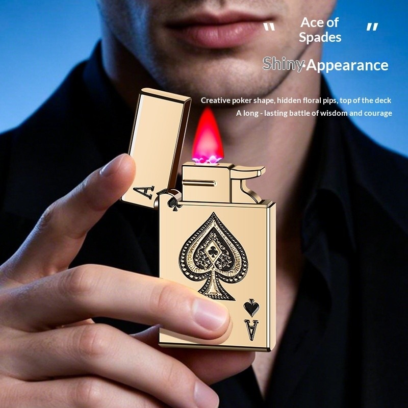Lighter Windproof - Ветрозащитная зажигалка Ace of Spades с