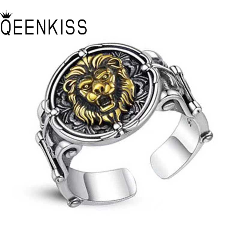 Men Accessories Wholesale - QEENKISS 925 пробы Серебряное кольцо для