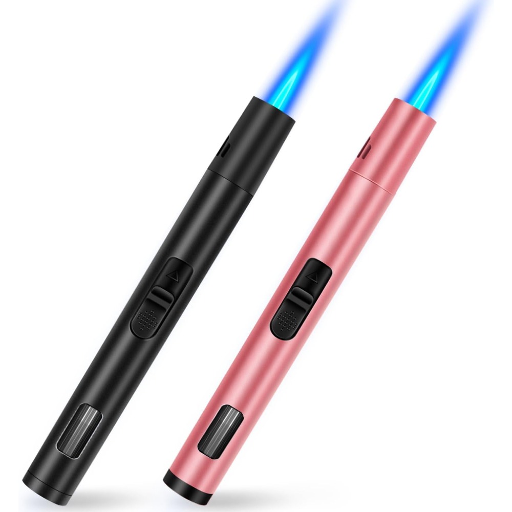 Lighter Windproof - Набор из 2 перезаряжаемых ветрозащитных зажигалок-факелов,