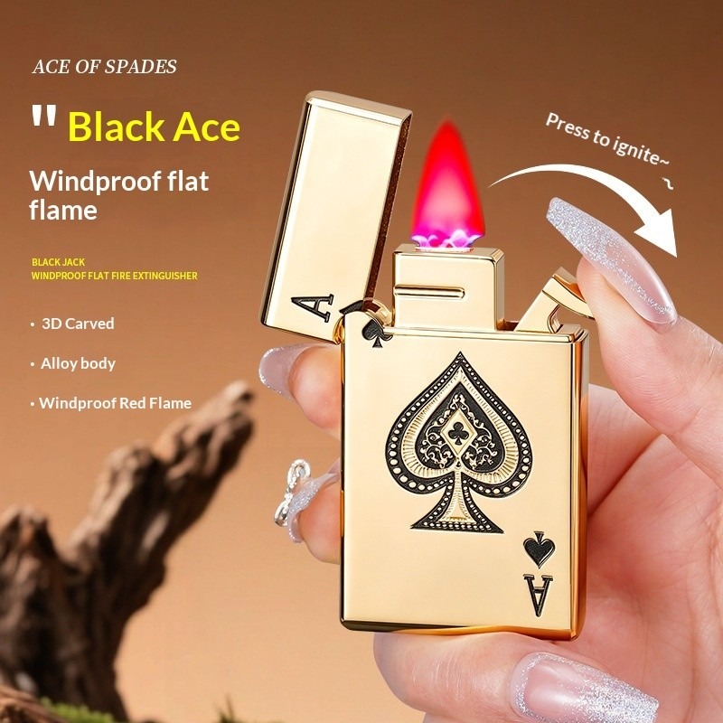 Ветрозащитная зажигалка Ace of – обзор и цена Lighter Windproof