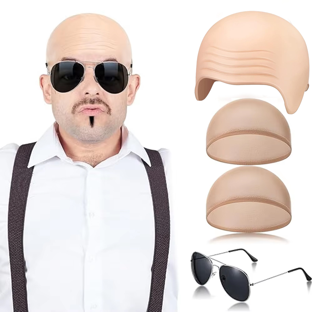 4 шт., набор лысиных шапок для – обзор и цена Men Accessories Combo Set