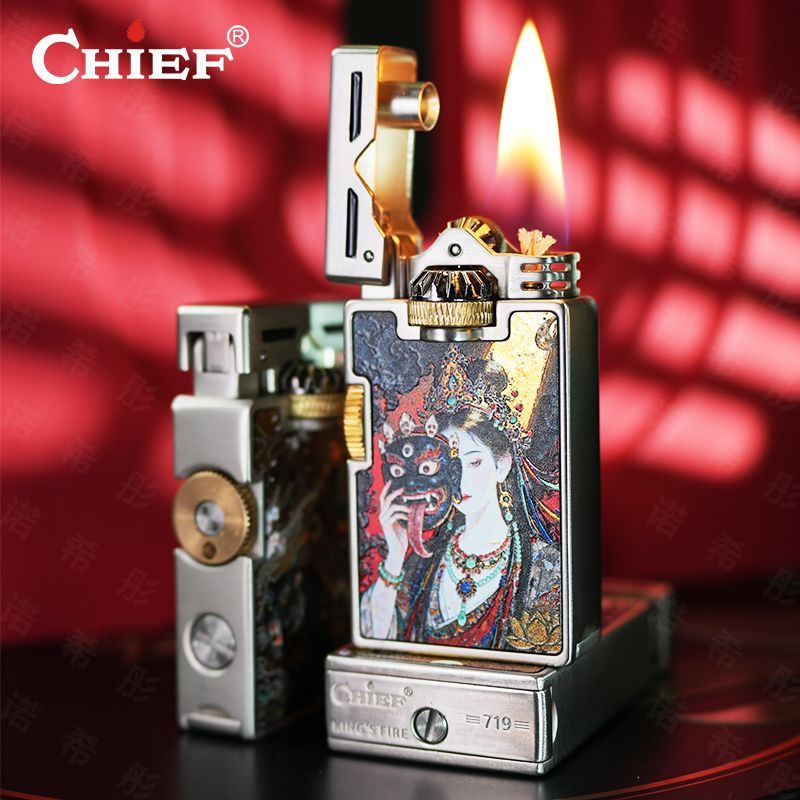 CHIEF Ретро масляная зажигалка – обзор и цена Lighter Windproof