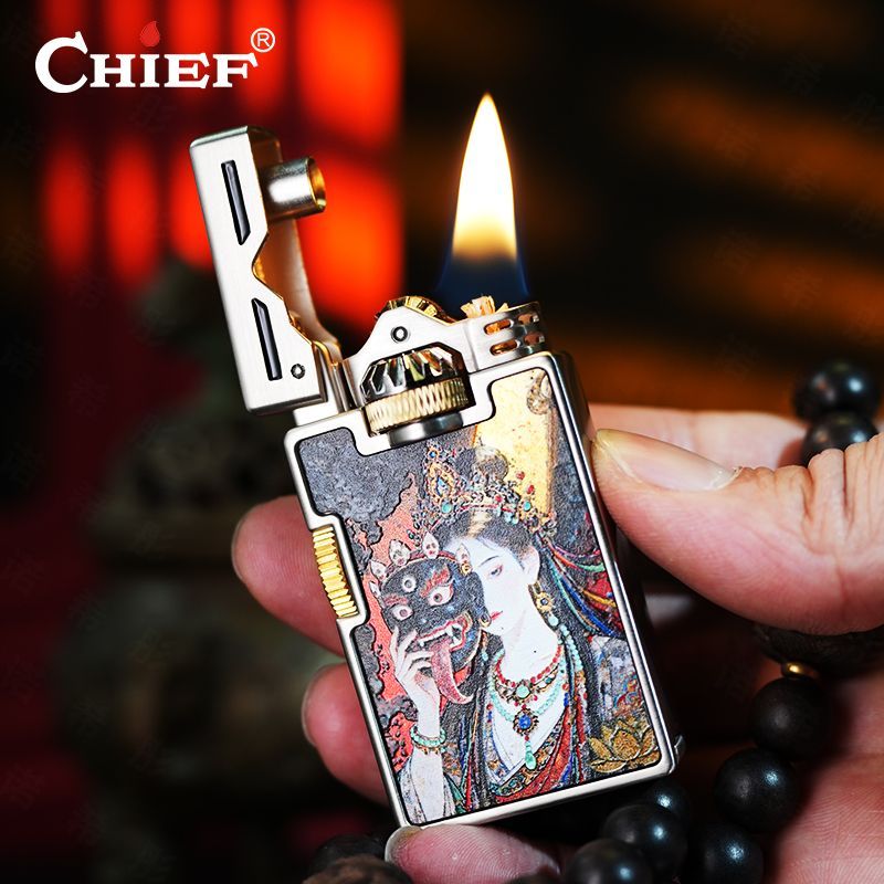 CHIEF Ретро масляная зажигалка – обзор и цена Lighter Windproof