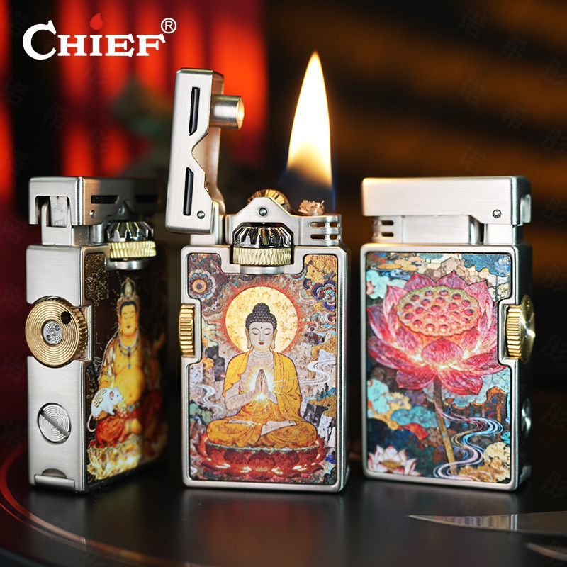 CHIEF Ретро масляная зажигалка – обзор и цена Lighter Windproof